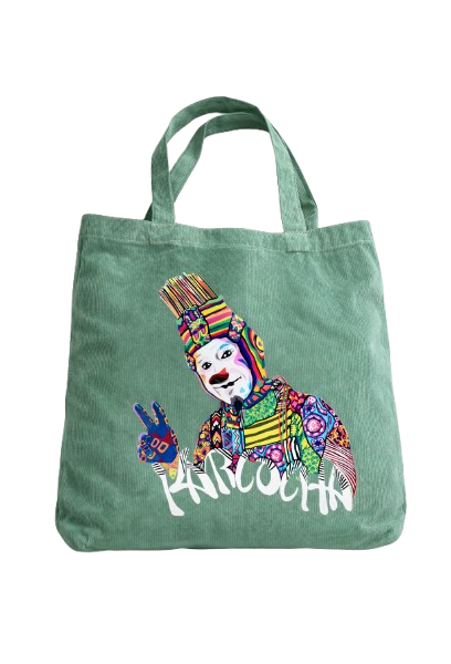 Corduroy Karcocha TOTE BAG with Zipper